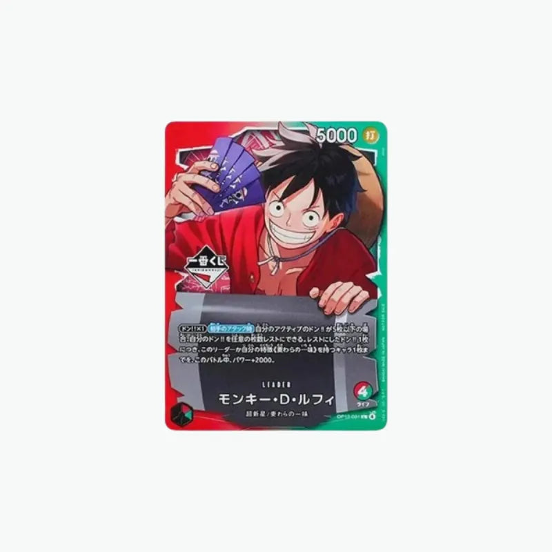 One Piece – Carte Ichiban Kuji OP13-001 Monkey D. Luffy (Carte Promo)